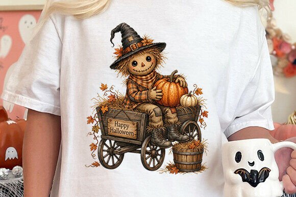 Download Cute Scarecrow Halloween PNG - Scarecrow Collection