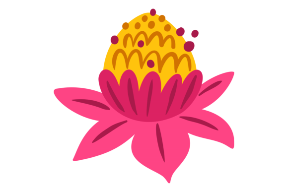 Download Colorful Flower. Exotic Floral Element. - Element Collection