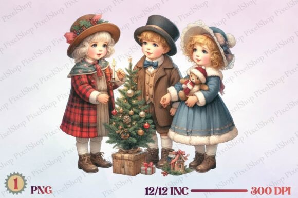 Download Vintage Christmas Children - Vintage christmas Collection