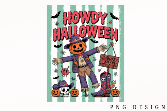 Download Howdy Halloween Scarecrow PNG Design - Scarecrow Collection