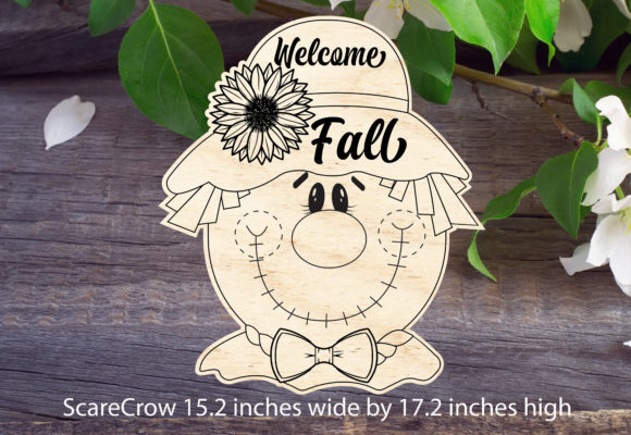 Download Scarecrow Welcome Fall Laser Pattern - Scarecrow Collection