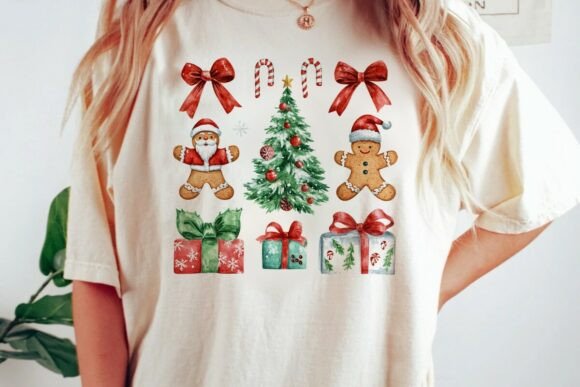 Download Christmas Watercolor Elements Set Png - Element Collection